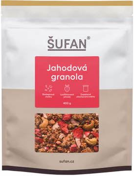 Jahodová granola 400g Šufan